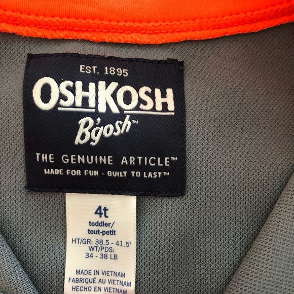 Oshkosh Boys gray pullover, size 4t - Picture 2 of 4